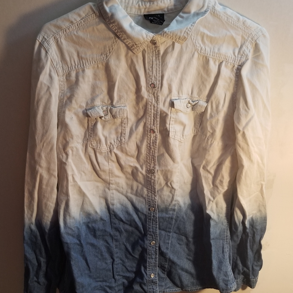 Rue21 Ombre Chambray Shirt